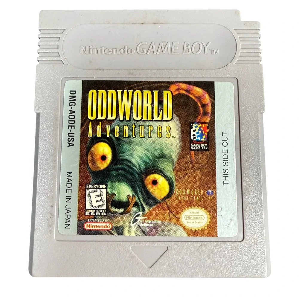 Nintendo Oddworld Adventures Game Boy Authentic Cartridge Retro Gaming DMG